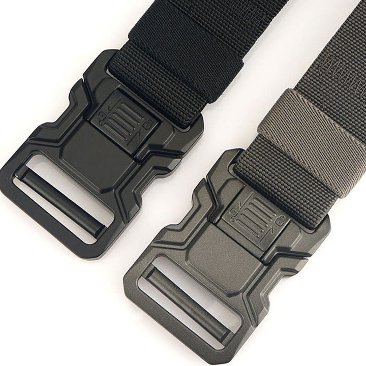 Ceinture tactique élastique en nylon à dégagement rapide pour homme