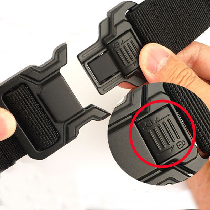 Ceinture tactique élastique en nylon à dégagement rapide pour homme