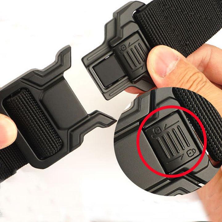 Ceinture tactique élastique en nylon à dégagement rapide pour homme