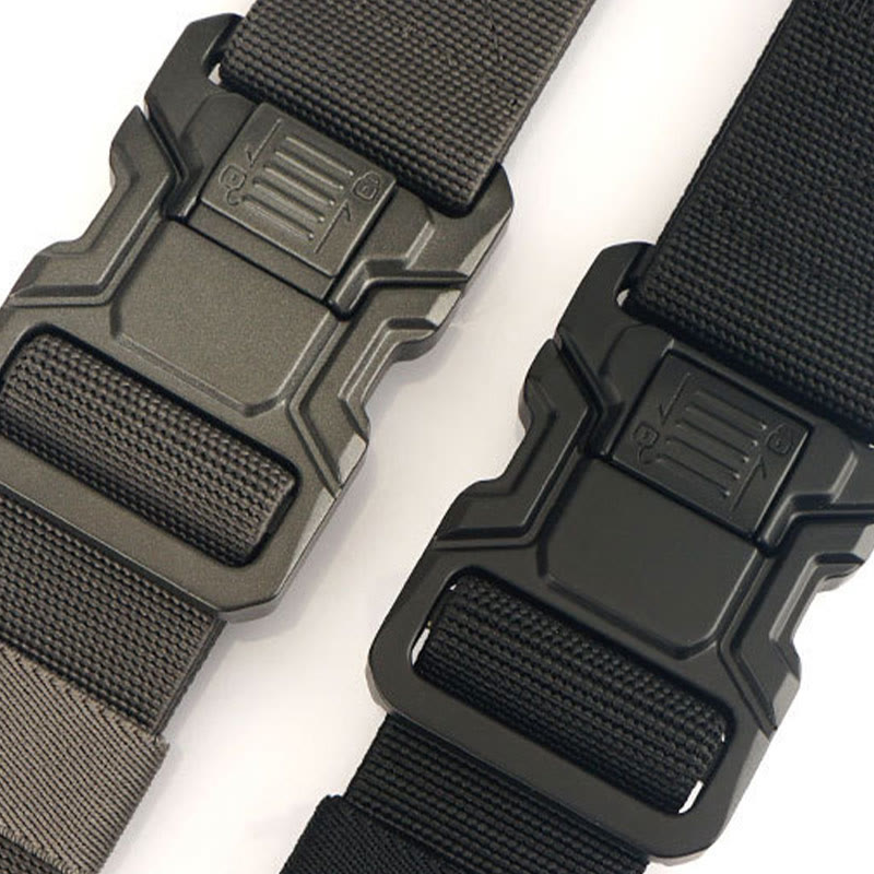 Ceinture tactique élastique en nylon à dégagement rapide pour homme