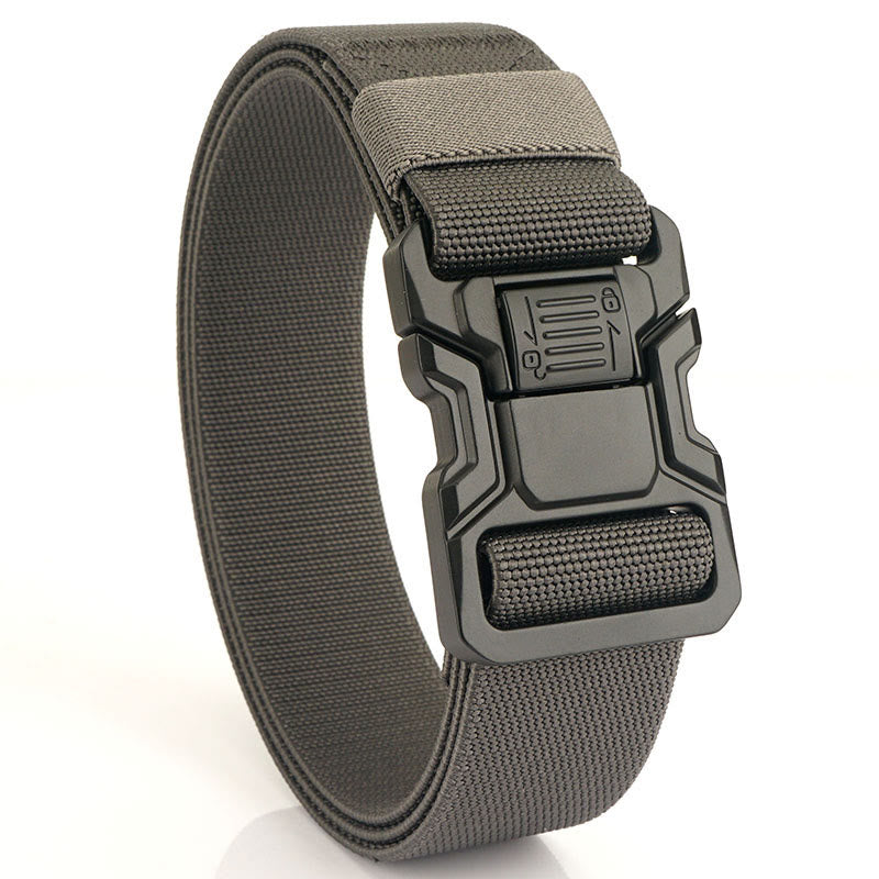Ceinture tactique élastique en nylon à dégagement rapide pour homme