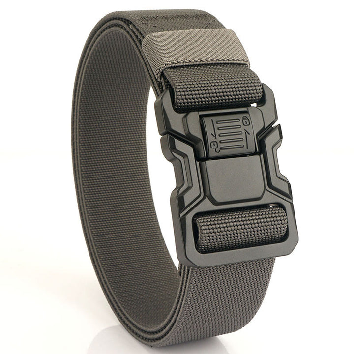 Ceinture tactique élastique en nylon à dégagement rapide pour homme