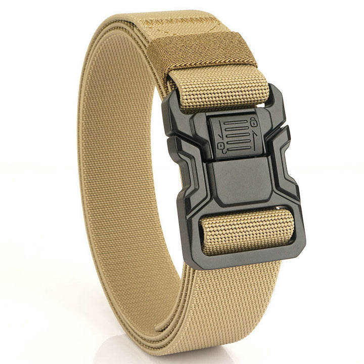 Ceinture tactique élastique en nylon à dégagement rapide pour homme