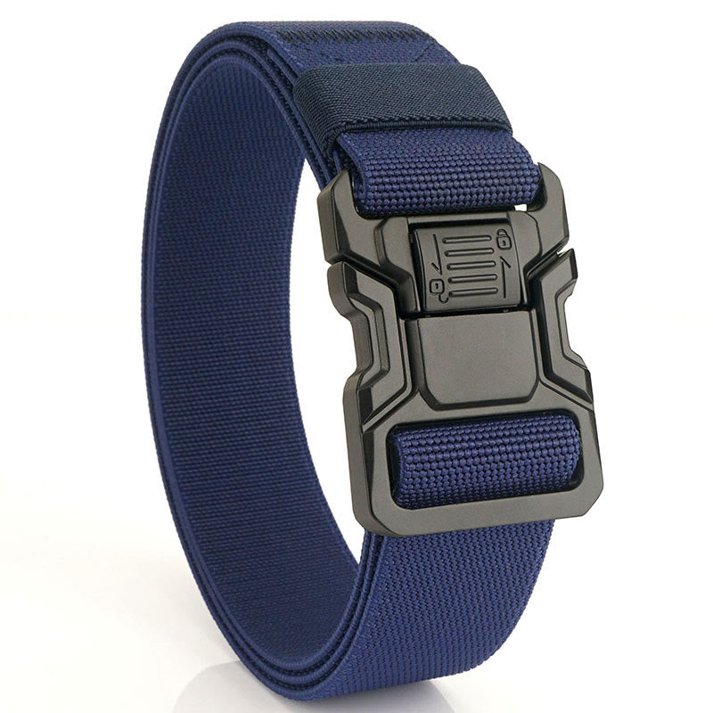 Ceinture tactique élastique en nylon à dégagement rapide pour homme