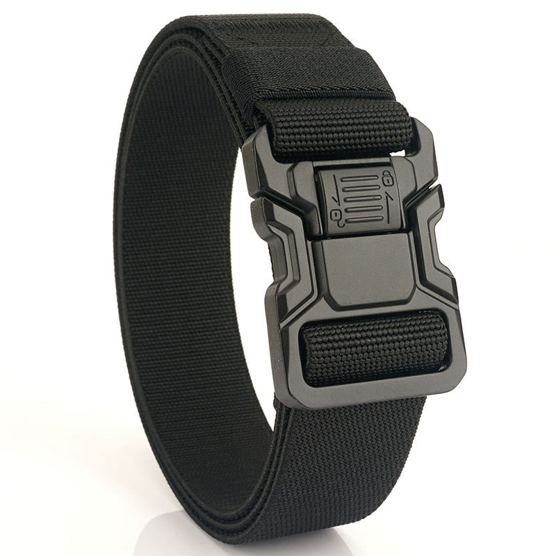 Ceinture tactique élastique en nylon à dégagement rapide pour homme