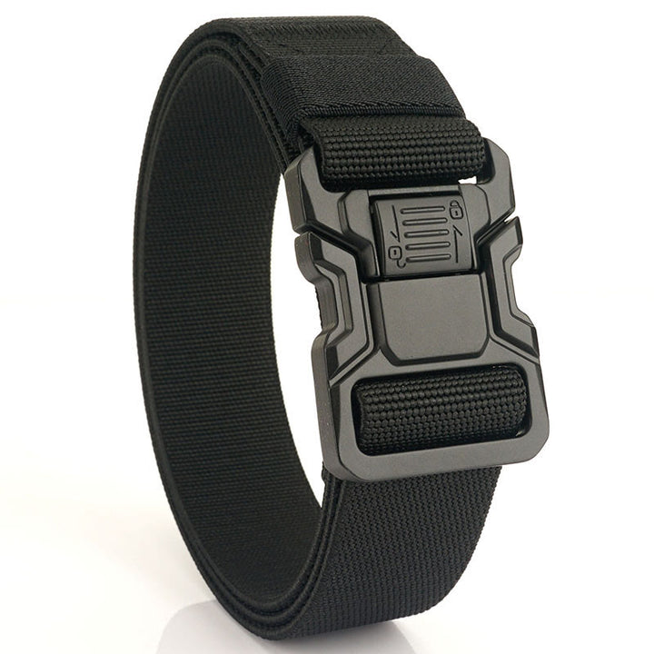Ceinture tactique élastique en nylon à dégagement rapide pour homme