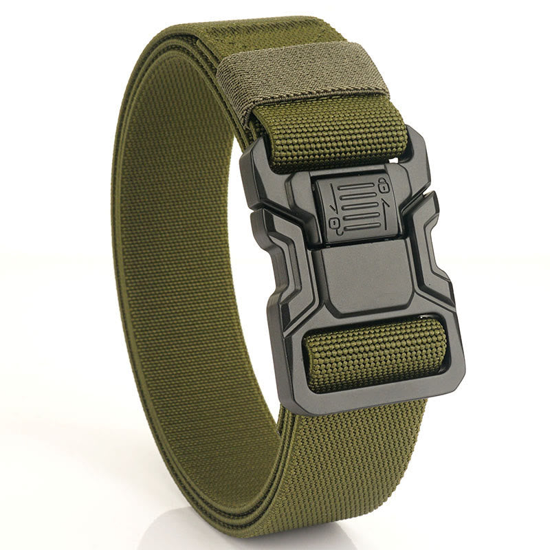 Ceinture tactique élastique en nylon à dégagement rapide pour homme