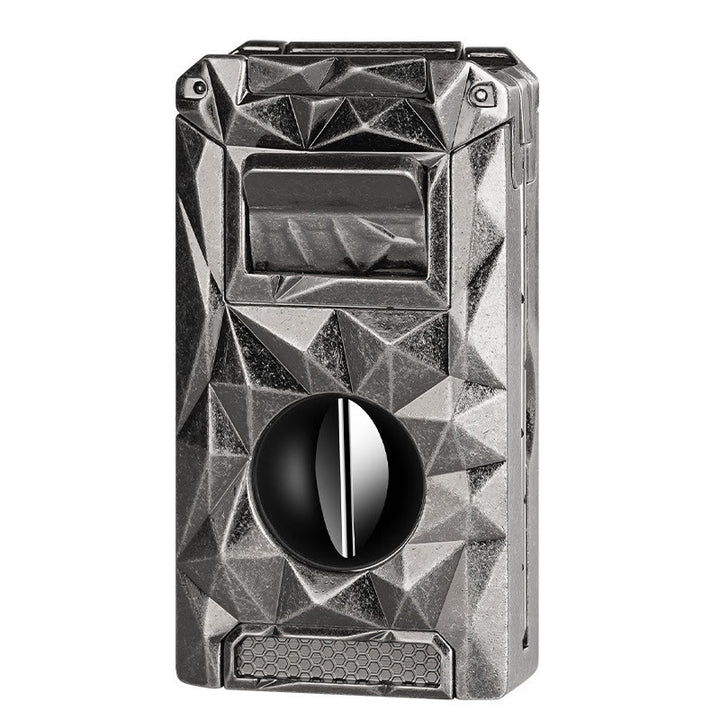 Coupe-cigare multifonction 5 en 1, briquet au butane rechargeable en diamant