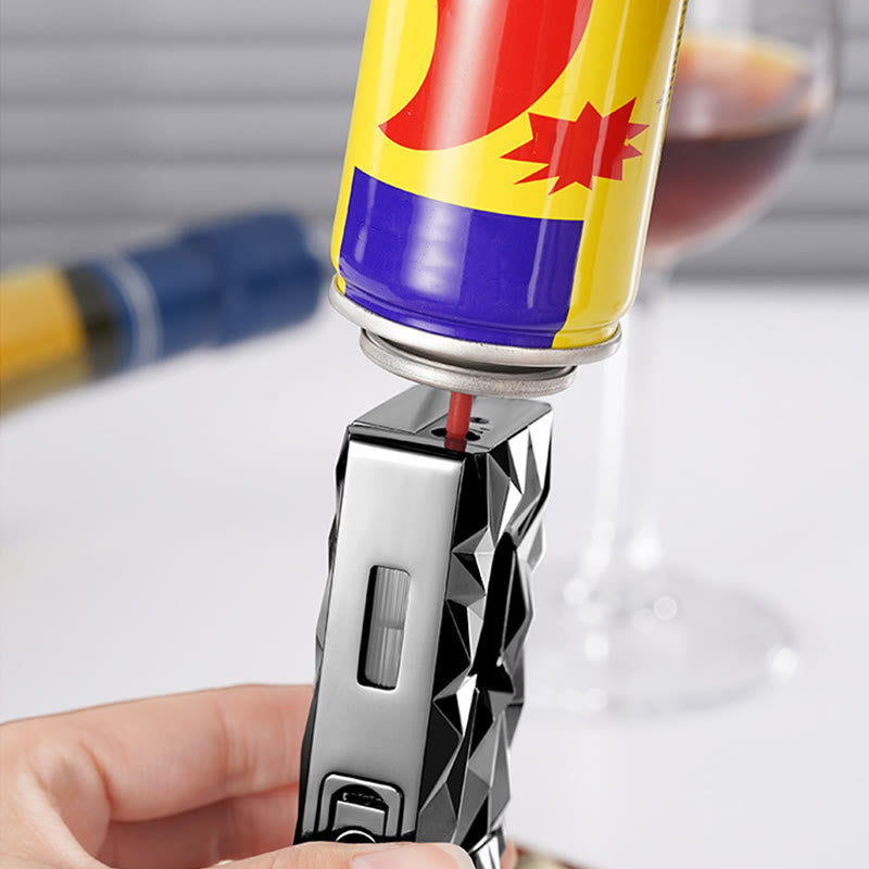 Coupe-cigare multifonction 5 en 1, briquet au butane rechargeable en diamant