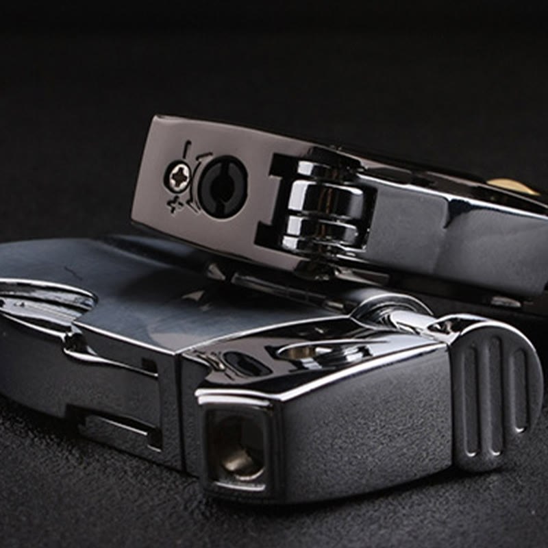 Briquet au butane rechargeable à feu oblique 4 en 1 pour tuyaux spéciaux