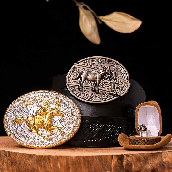 Ensemble de boucles de ceinture à couteau caché style cowgirl western à faire soi-même, avec anneau torsadé en forme de rose