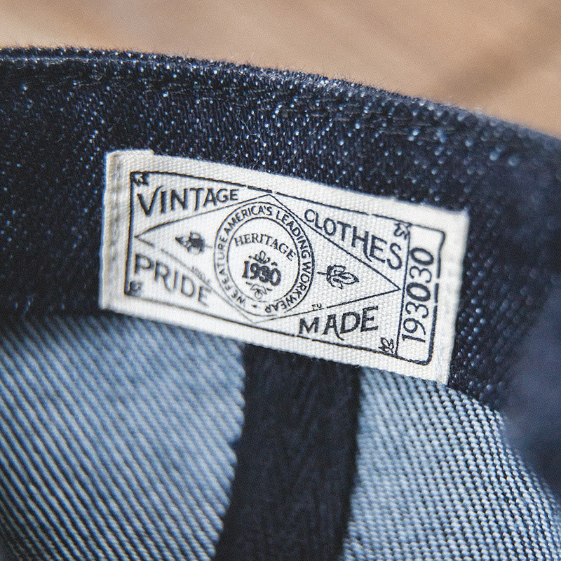Casquette béret octogonale en jean streetwear à bord court pour hommes