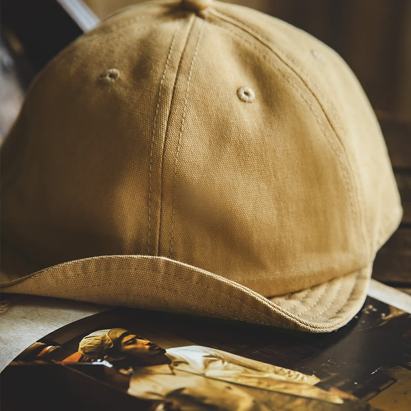 Casquette béret octogonale en denim décontractée à bord court pour hommes - image 9