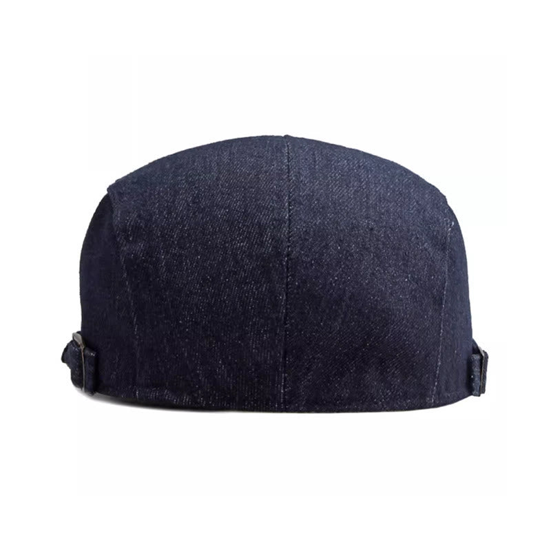 Casquette béret de golf ajustable en denim classique