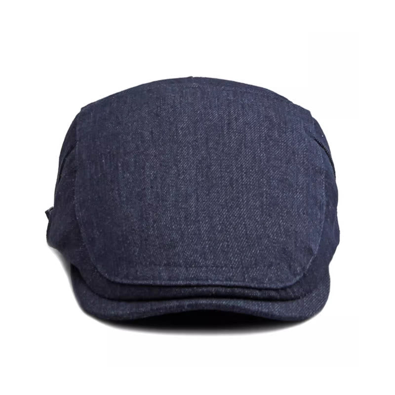 Casquette béret de golf ajustable en denim classique