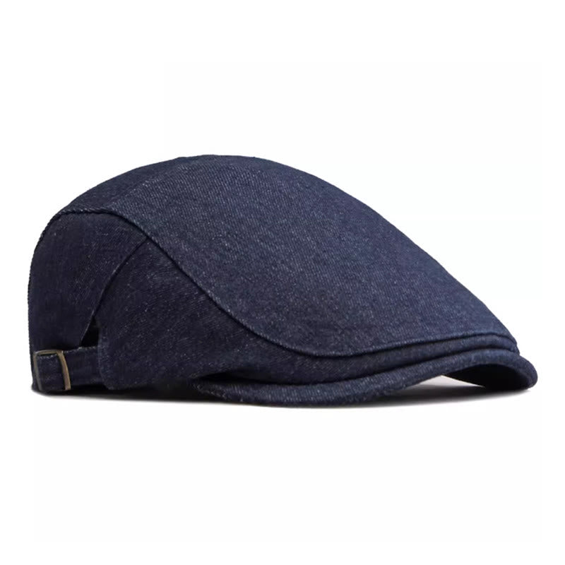 Casquette béret de golf ajustable en denim classique