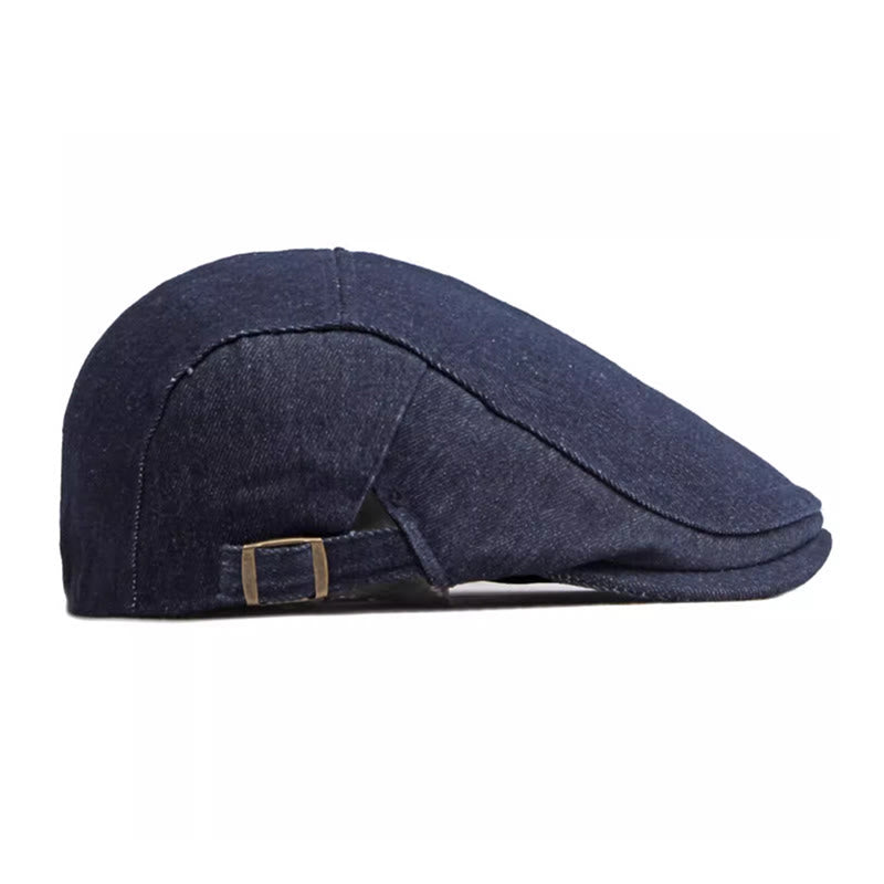 Casquette béret de golf ajustable en denim classique