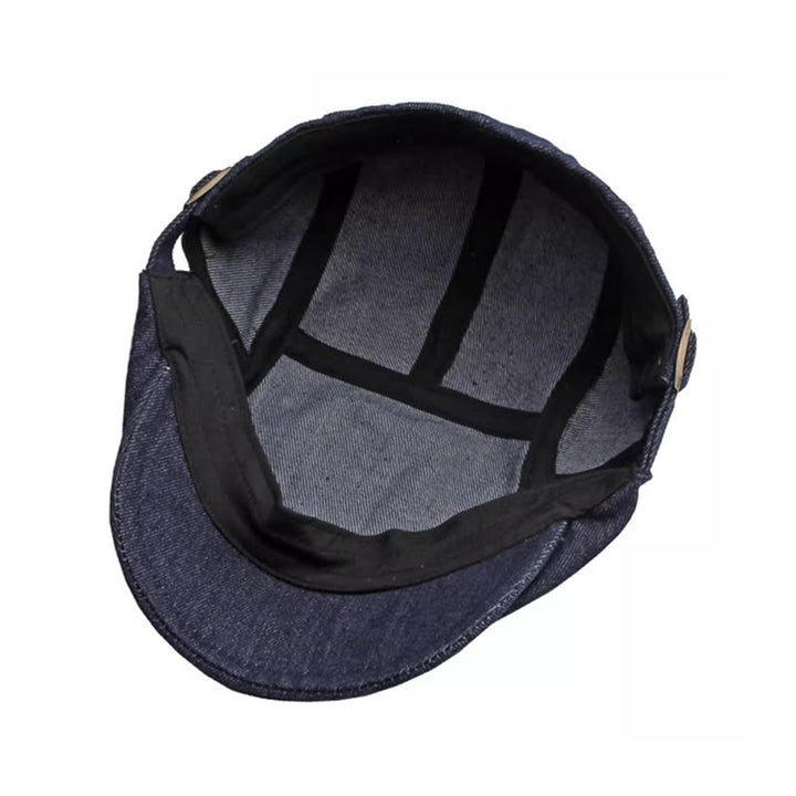 Casquette béret de golf ajustable en denim classique