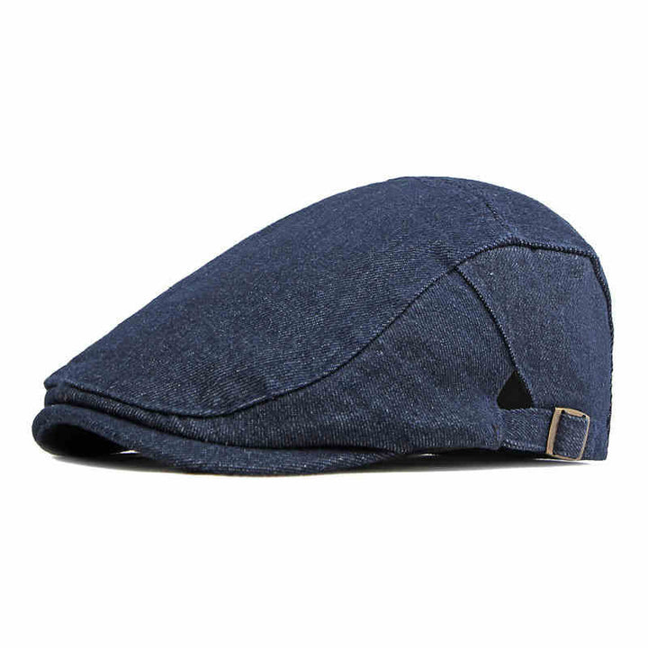 Casquette béret de golf ajustable en denim classique