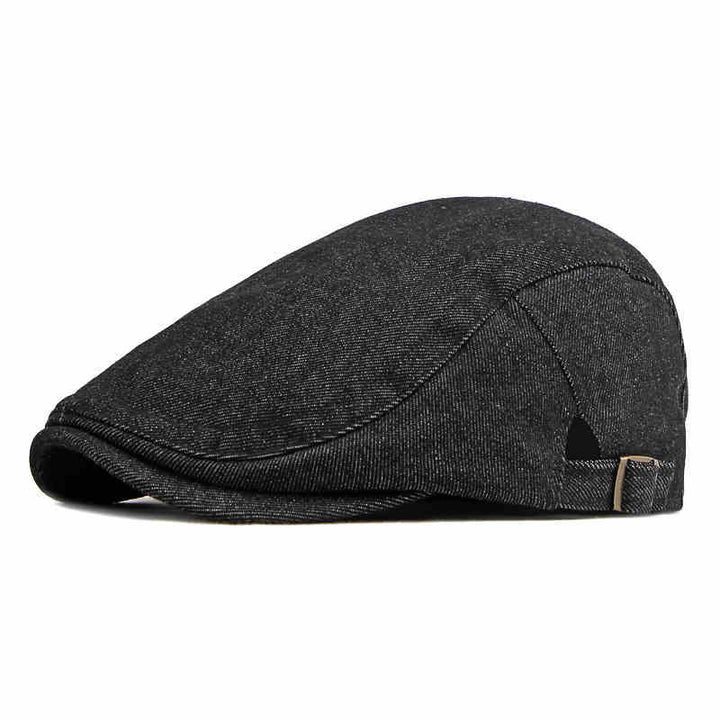Casquette béret de golf ajustable en denim classique