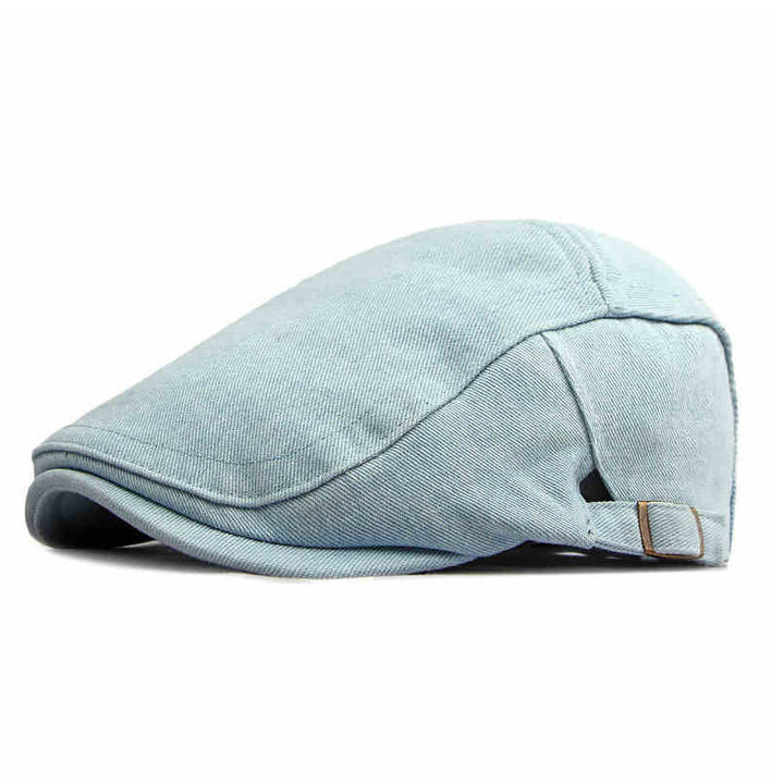 Casquette béret de golf ajustable en denim classique