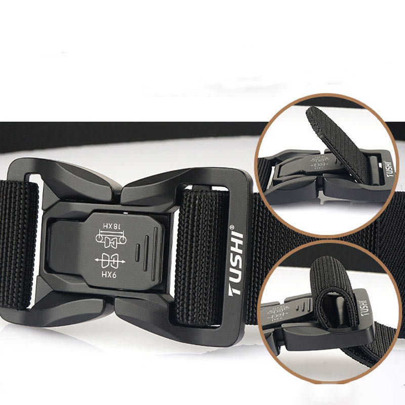 Ceinture tactique d'extérieur pour homme, élastique à dégagement rapide