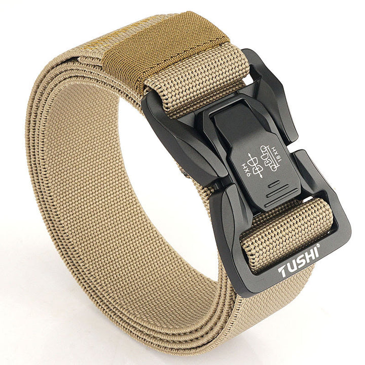 Ceinture tactique d'extérieur pour homme, élastique à dégagement rapide