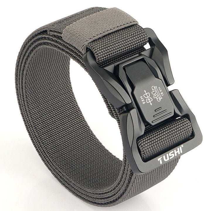 Ceinture tactique d'extérieur pour homme, élastique à dégagement rapide