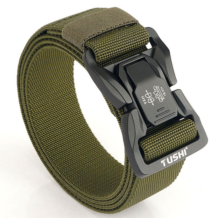 Ceinture tactique d'extérieur pour homme, élastique à dégagement rapide