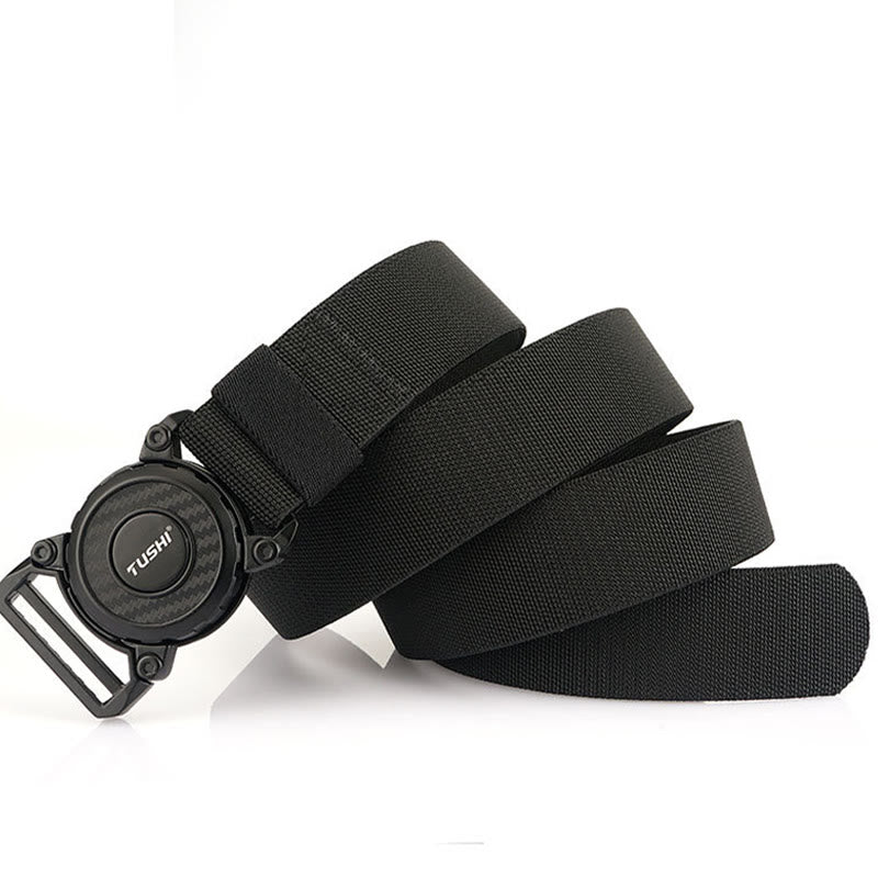 Ceinture tactique pour homme, élastique à boucle ronde et à dégagement rapide