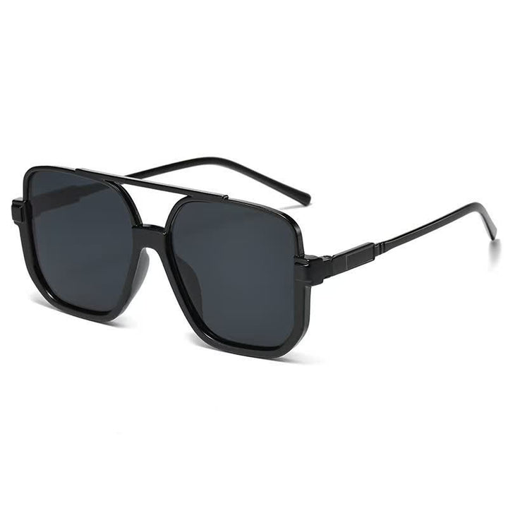 Lunettes de soleil à monture carrée surdimensionnée