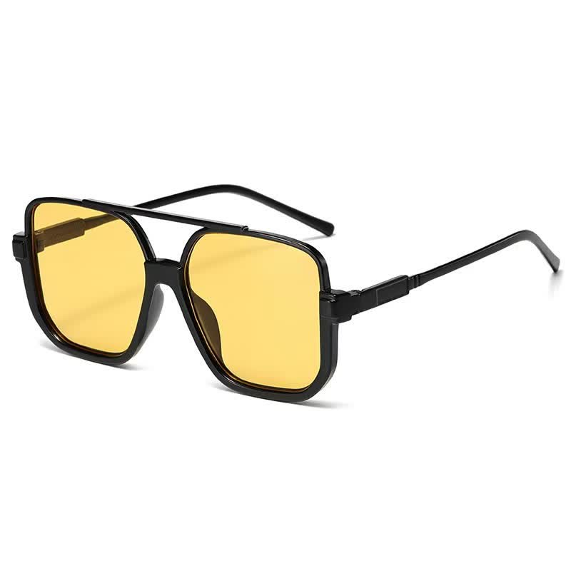 Lunettes de soleil à monture carrée surdimensionnée