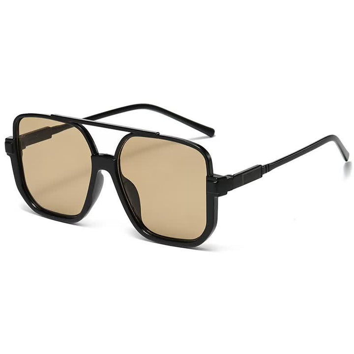 Lunettes de soleil à monture carrée surdimensionnée
