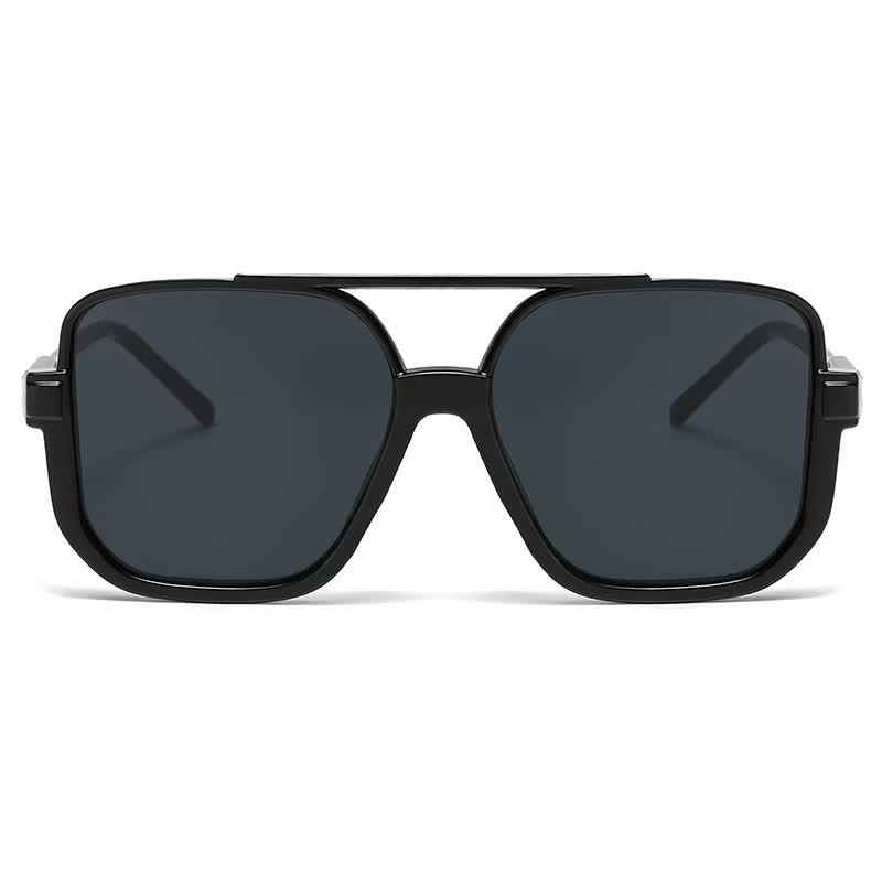 Lunettes de soleil à monture carrée surdimensionnée