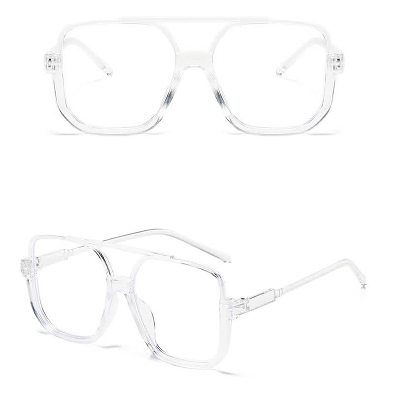 Lunettes de soleil à monture carrée surdimensionnée