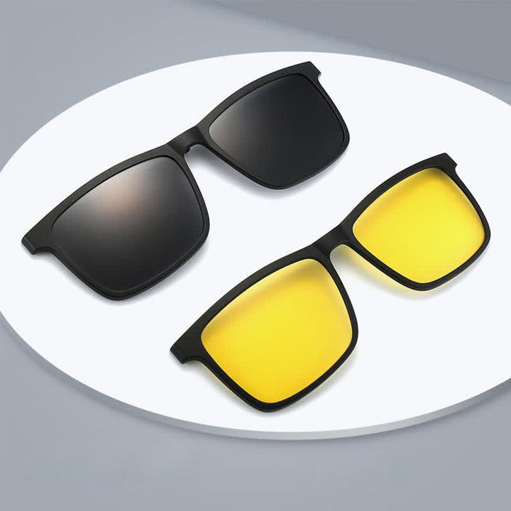 Lot de 3 montures de lunettes de soleil magnétiques à clipser