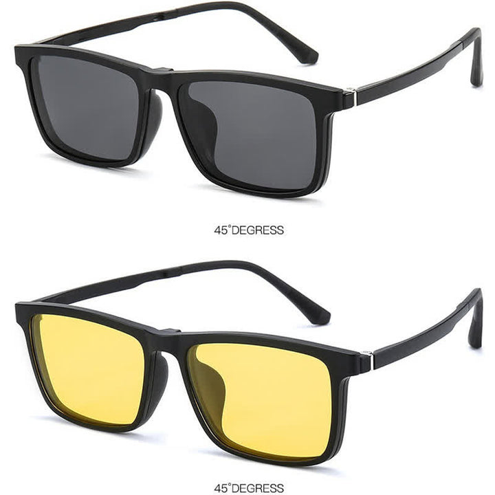 Lot de 3 montures de lunettes de soleil magnétiques à clipser