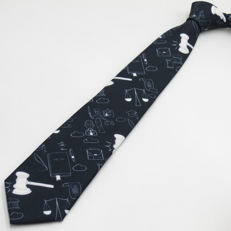 Cravate pour homme à motif d'échelles mathématiques