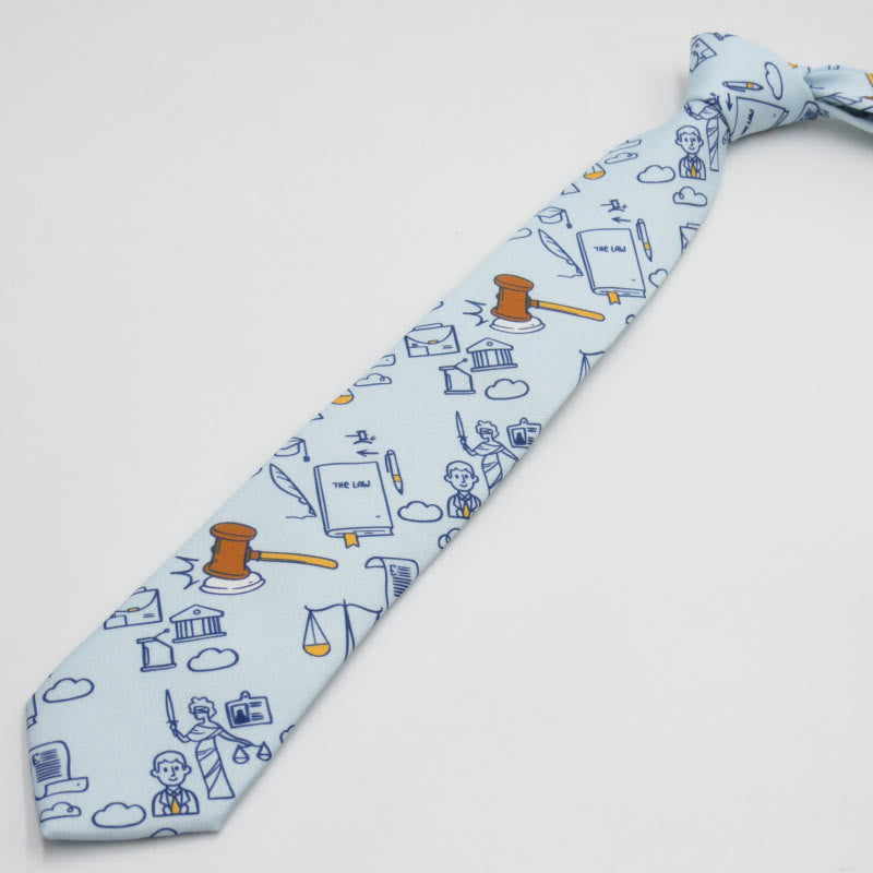 Cravate pour homme à motif d'échelles mathématiques