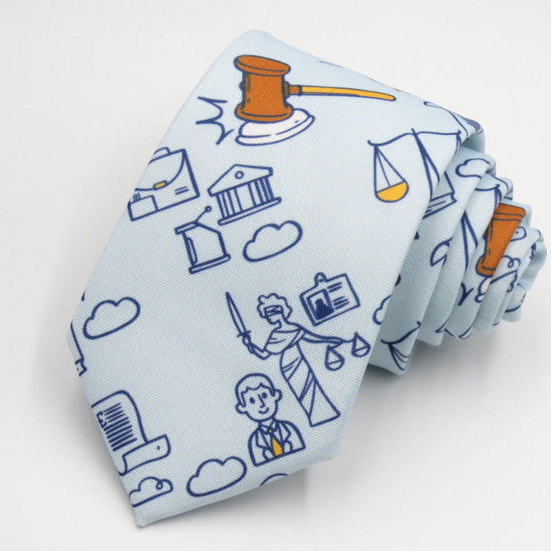 Cravate pour homme à motif d'échelles mathématiques
