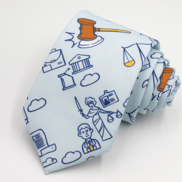 Cravate pour homme à motif d'échelles mathématiques