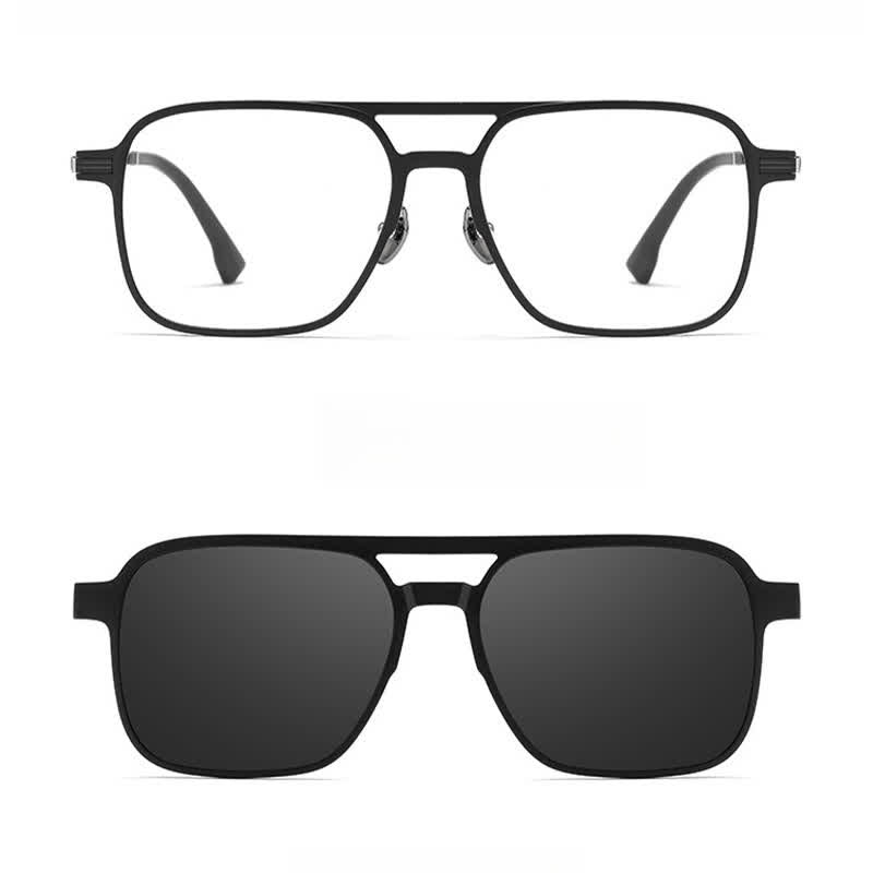 Lot de 3 montures de lunettes de soleil magnétiques créatives à clipser