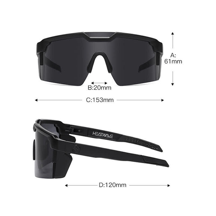 Lunettes de soleil de cyclisme d'extérieur cool avec pare-soleil