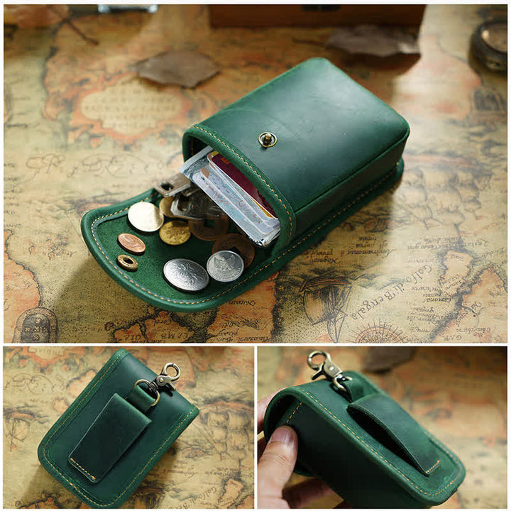 Mini porte-monnaie rétro à suspendre, sac de rangement ceinture