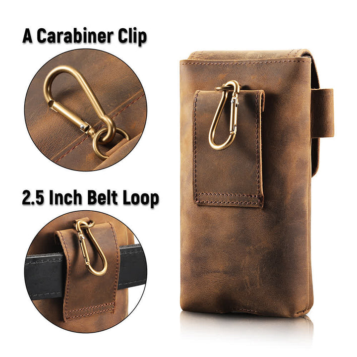 Sac banane magnétique multifonction en cuir pour téléphone