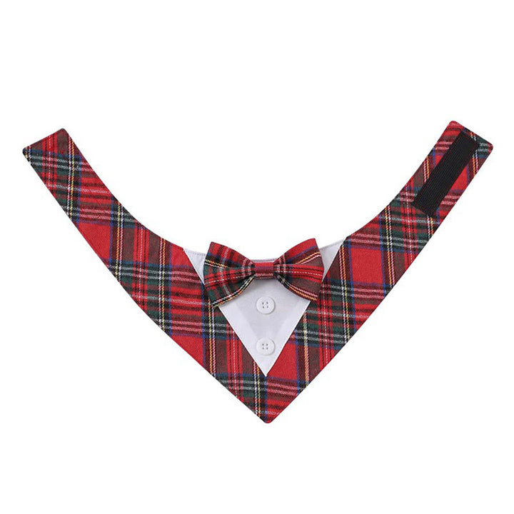 Bandana smoking pour chien avec noeud papillon