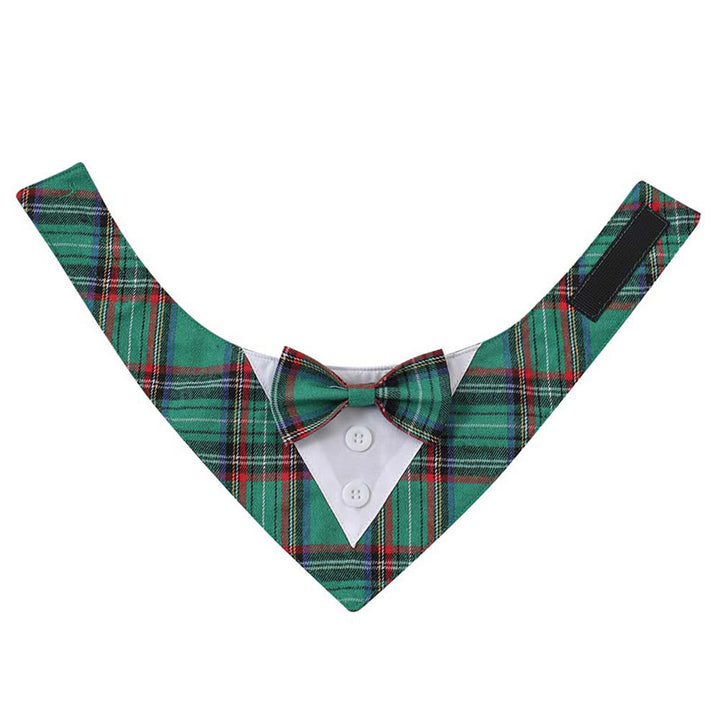 Bandana smoking pour chien avec noeud papillon