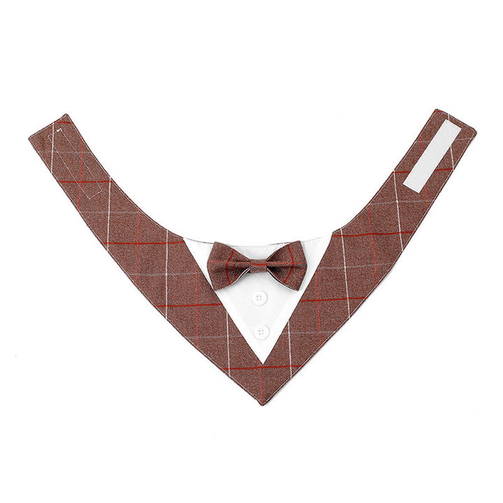Bandana smoking pour chien avec noeud papillon