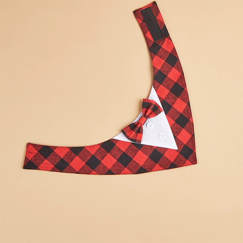Bandana smoking pour chien avec noeud papillon
