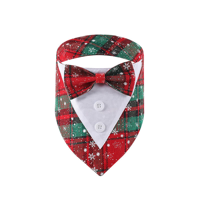 Bandana smoking pour chien avec noeud papillon